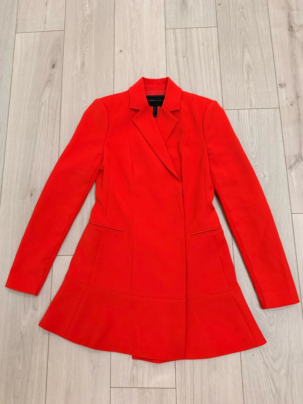 BCBGMaxAzria Red Women's Coat Blazer Size  XXS fits like a 2